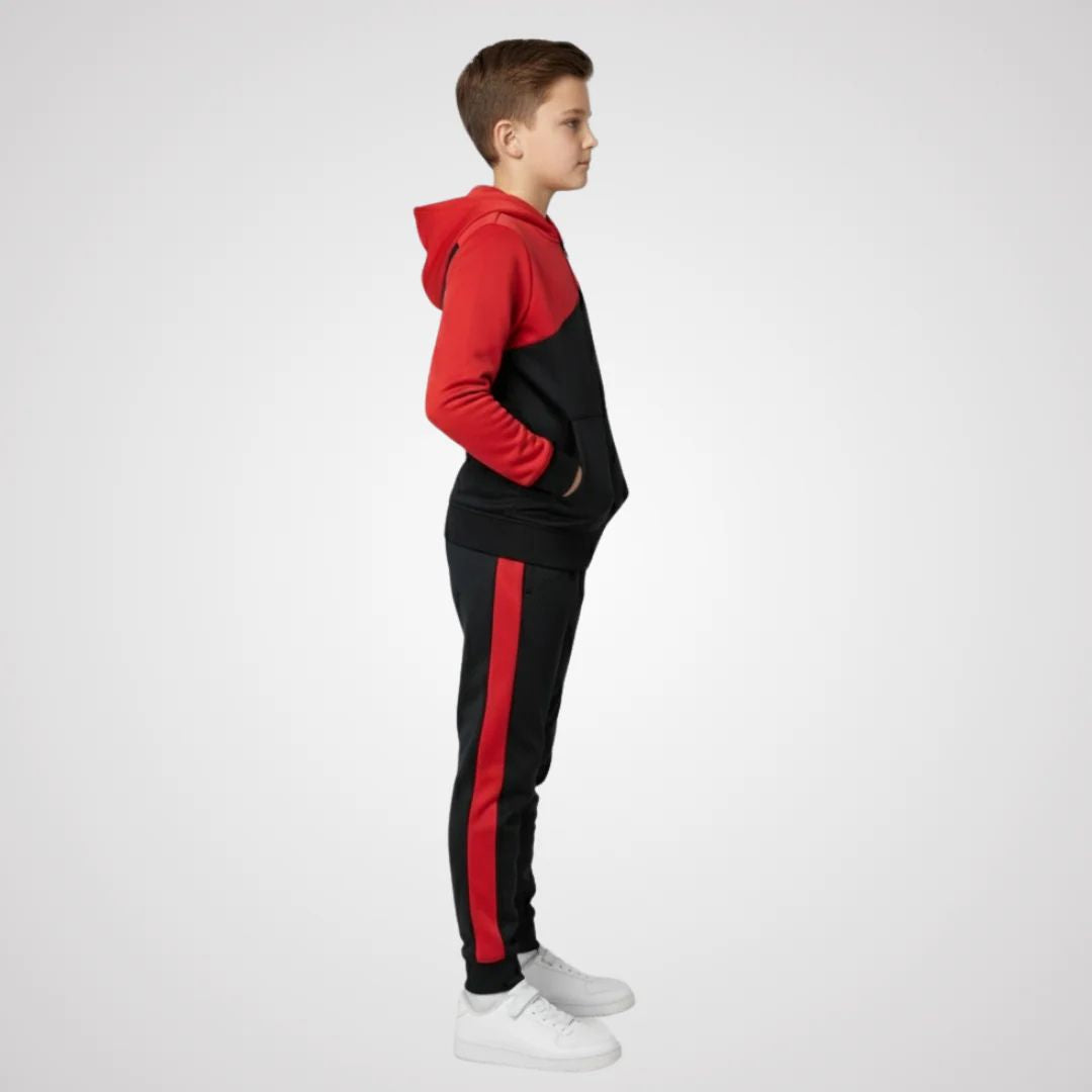 Red & Black Combo design kids Winter Collection premium Tracksuit