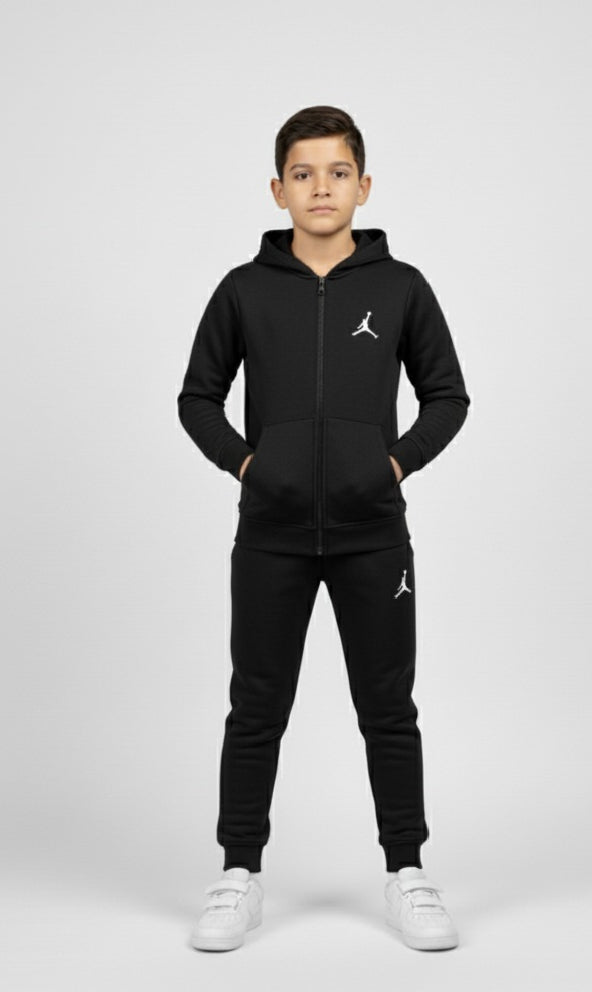 Black Color Kids Winter Collection premium Tracksuit